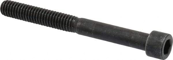 Made in USA - 5/16-18 UNC Hex Socket Drive, Socket Cap Screw - Alloy Steel, Black Oxide Finish, Partially Threaded, 3" Length Under Head - Apex Tool & Supply