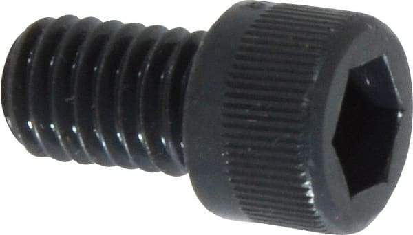 Made in USA - 3/8-16 UNC Hex Socket Drive, Socket Cap Screw - Alloy Steel, Black Oxide Finish, Fully Threaded, 5/8" Length Under Head - Apex Tool & Supply
