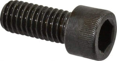 Made in USA - 3/8-16 UNC Hex Socket Drive, Socket Cap Screw - Alloy Steel, Black Oxide Finish, Fully Threaded, 7/8" Length Under Head - Apex Tool & Supply