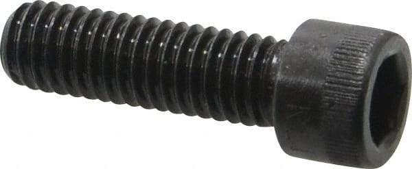 Made in USA - 3/8-16 UNC Hex Socket Drive, Socket Cap Screw - Alloy Steel, Black Oxide Finish, Fully Threaded, 1-1/4" Length Under Head - Apex Tool & Supply