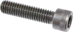 Made in USA - 3/8-16 UNC Hex Socket Drive, Socket Cap Screw - Alloy Steel, Black Oxide Finish, Fully Threaded, 1-1/2" Length Under Head - Apex Tool & Supply