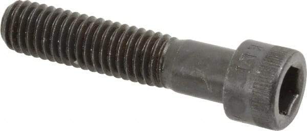 Made in USA - 3/8-16 UNC Hex Socket Drive, Socket Cap Screw - Alloy Steel, Black Oxide Finish, Partially Threaded, 1-3/4" Length Under Head - Apex Tool & Supply