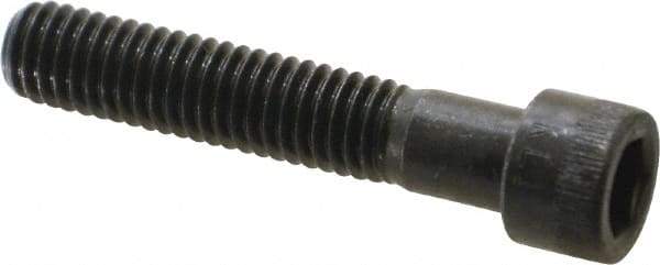 Made in USA - 3/8-16 UNC Hex Socket Drive, Socket Cap Screw - Alloy Steel, Black Oxide Finish, Partially Threaded, 2" Length Under Head - Apex Tool & Supply