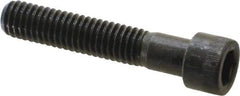 Made in USA - 3/8-16 UNC Hex Socket Drive, Socket Cap Screw - Alloy Steel, Black Oxide Finish, Partially Threaded, 2" Length Under Head - Apex Tool & Supply