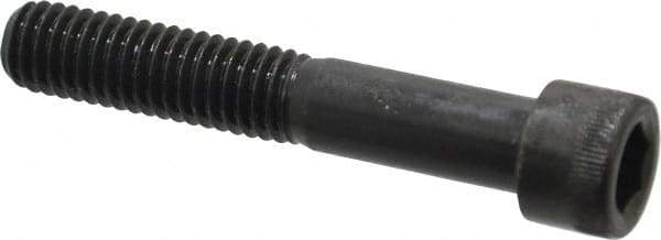 Made in USA - 3/8-16 UNC Hex Socket Drive, Socket Cap Screw - Alloy Steel, Black Oxide Finish, Partially Threaded, 2-1/4" Length Under Head - Apex Tool & Supply
