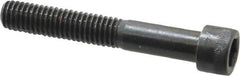 Made in USA - 3/8-16 UNC Hex Socket Drive, Socket Cap Screw - Alloy Steel, Black Oxide Finish, Partially Threaded, 2-1/2" Length Under Head - Apex Tool & Supply