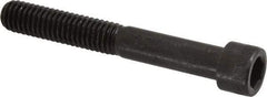 Made in USA - 3/8-16 UNC Hex Socket Drive, Socket Cap Screw - Alloy Steel, Black Oxide Finish, Partially Threaded, 2-3/4" Length Under Head - Apex Tool & Supply