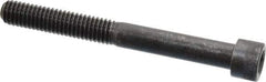 Made in USA - 3/8-16 UNC Hex Socket Drive, Socket Cap Screw - Alloy Steel, Black Oxide Finish, Partially Threaded, 3-1/2" Length Under Head - Apex Tool & Supply