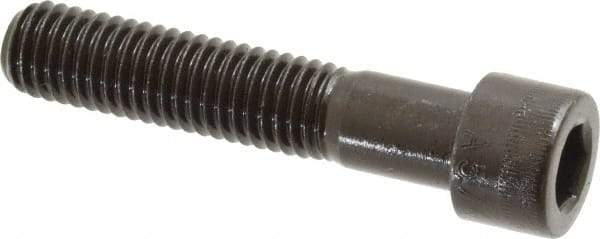 Made in USA - 1/2-13 UNC Hex Socket Drive, Socket Cap Screw - Alloy Steel, Black Oxide Finish, Partially Threaded, 2-1/2" Length Under Head - Apex Tool & Supply