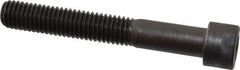 Made in USA - 1/2-13 UNC Hex Socket Drive, Socket Cap Screw - Alloy Steel, Black Oxide Finish, Partially Threaded, 3-1/2" Length Under Head - Apex Tool & Supply