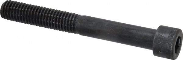 Made in USA - 1/2-13 UNC Hex Socket Drive, Socket Cap Screw - Alloy Steel, Black Oxide Finish, Partially Threaded, 4" Length Under Head - Apex Tool & Supply