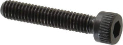 Made in USA - #6-40 UNF Hex Socket Drive, Socket Cap Screw - Alloy Steel, Black Oxide Finish, Fully Threaded, 3/4" Length Under Head - Apex Tool & Supply