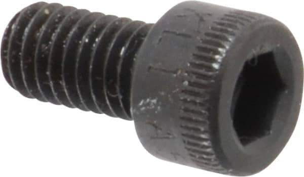 Made in USA - #10-32 UNF Hex Socket Drive, Socket Cap Screw - Alloy Steel, Black Oxide Finish, Fully Threaded, 3/8" Length Under Head - Apex Tool & Supply