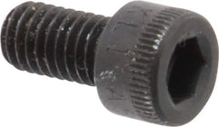 Made in USA - #10-32 UNF Hex Socket Drive, Socket Cap Screw - Alloy Steel, Black Oxide Finish, Fully Threaded, 3/8" Length Under Head - Apex Tool & Supply