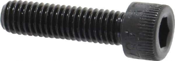 Made in USA - #10-32 UNF Hex Socket Drive, Socket Cap Screw - Alloy Steel, Black Oxide Finish, Fully Threaded, 3/4" Length Under Head - Apex Tool & Supply