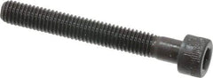 Made in USA - #10-32 UNF Hex Socket Drive, Socket Cap Screw - Alloy Steel, Black Oxide Finish, Partially Threaded, 1-1/2" Length Under Head - Apex Tool & Supply