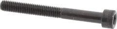 Made in USA - #10-32 UNF Hex Socket Drive, Socket Cap Screw - Alloy Steel, Black Oxide Finish, Partially Threaded, 1-3/4" Length Under Head - Apex Tool & Supply