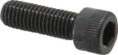 Made in USA - 1/4-28 UNF Hex Socket Drive, Socket Cap Screw - Alloy Steel, Black Oxide Finish, Fully Threaded, 3/4" Length Under Head - Apex Tool & Supply