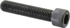 Made in USA - 1/4-28 UNF Hex Socket Drive, Socket Cap Screw - Alloy Steel, Black Oxide Finish, Fully Threaded, 1-1/4" Length Under Head - Apex Tool & Supply