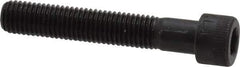 Made in USA - 1/4-28 UNF Hex Socket Drive, Socket Cap Screw - Alloy Steel, Black Oxide Finish, Partially Threaded, 1-1/2" Length Under Head - Apex Tool & Supply