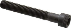 Made in USA - 1/4-28 UNF Hex Socket Drive, Socket Cap Screw - Alloy Steel, Black Oxide Finish, Partially Threaded, 1-3/4" Length Under Head - Apex Tool & Supply