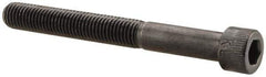 Made in USA - 1/4-28 UNF Hex Socket Drive, Socket Cap Screw - Alloy Steel, Black Oxide Finish, Partially Threaded, 2-1/4" Length Under Head - Apex Tool & Supply