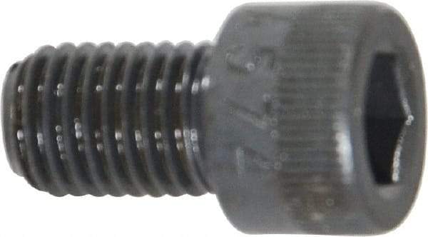 Made in USA - 5/16-24 UNF Hex Socket Drive, Socket Cap Screw - Alloy Steel, Black Oxide Finish, Fully Threaded, 1/2" Length Under Head - Apex Tool & Supply
