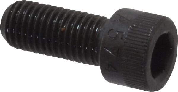Made in USA - 5/16-24 UNF Hex Socket Drive, Socket Cap Screw - Alloy Steel, Black Oxide Finish, Fully Threaded, 3/4" Length Under Head - Apex Tool & Supply