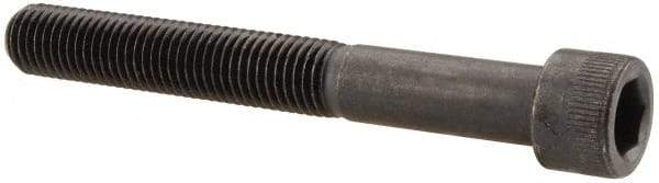 Made in USA - 5/16-24 UNF Hex Socket Drive, Socket Cap Screw - Alloy Steel, Black Oxide Finish, Partially Threaded, 2-1/2" Length Under Head - Apex Tool & Supply