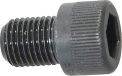 Made in USA - 3/8-24 UNF Hex Socket Drive, Socket Cap Screw - Alloy Steel, Black Oxide Finish, Fully Threaded, 1/2" Length Under Head - Apex Tool & Supply