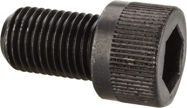 Made in USA - 3/8-24 UNF Hex Socket Drive, Socket Cap Screw - Alloy Steel, Black Oxide Finish, Fully Threaded, 5/8" Length Under Head - Apex Tool & Supply