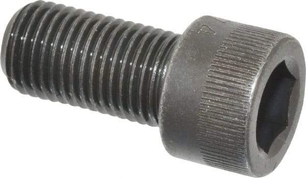 Made in USA - 3/8-24 UNF Hex Socket Drive, Socket Cap Screw - Alloy Steel, Black Oxide Finish, Fully Threaded, 3/4" Length Under Head - Apex Tool & Supply