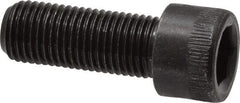 Made in USA - 3/8-24 UNF Hex Socket Drive, Socket Cap Screw - Alloy Steel, Black Oxide Finish, Fully Threaded, 1" Length Under Head - Apex Tool & Supply