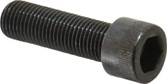 Made in USA - 3/8-24 UNF Hex Socket Drive, Socket Cap Screw - Alloy Steel, Black Oxide Finish, Fully Threaded, 1-1/4" Length Under Head - Apex Tool & Supply
