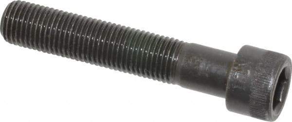 Made in USA - 3/8-24 UNF Hex Socket Drive, Socket Cap Screw - Alloy Steel, Black Oxide Finish, Partially Threaded, 2" Length Under Head - Apex Tool & Supply