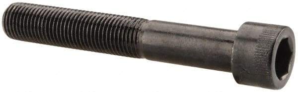 Made in USA - 3/8-24 UNF Hex Socket Drive, Socket Cap Screw - Alloy Steel, Black Oxide Finish, Partially Threaded, 2-1/2" Length Under Head - Apex Tool & Supply