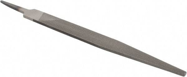 Value Collection - 13-3/32" Long, Second Cut, Warding American-Pattern File - Double Cut, 0.2" Overall Thickness, Tang - Apex Tool & Supply