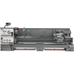 Jet - 26" Swing, 120" Between Centers, 230 Volt, Triple Phase Engine Lathe - 6MT Taper, 10 hp, 40 to 1,800 RPM, 4-1/8" Bore Diam, 43" Deep x 57" High x 177" Long - Apex Tool & Supply