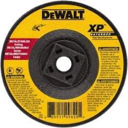 DeWALT - 24 Grit, 7" Wheel Diam, Type 27 Depressed Center Wheel - Zirconia Alumina, Resinoid Bond, 8,700 Max RPM - Apex Tool & Supply