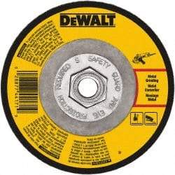 DeWALT - 24 Grit, 9" Wheel Diam, 1/8" Wheel Thickness, Type 27 Depressed Center Wheel - Aluminum Oxide, Diamond Matrix Bond, 6,600 Max RPM, Compatible with Angle Grinder - Apex Tool & Supply