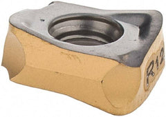 Iscar - H490 ANKX0904 FF Grade IC830 Carbide Milling Insert - TiAlN/TiN Finish, 0.1693" Thick, 1mm Corner Radius - Apex Tool & Supply