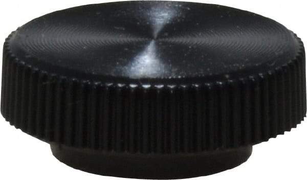 Made in USA - Knurled Plastic Thumb Screw - 5/8" OAL, 5/8" Head Diam x 1/4" Head Height - Apex Tool & Supply