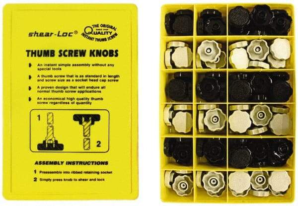Made in USA - 150 Piece, Screw Assortment - Rosette Head - Apex Tool & Supply