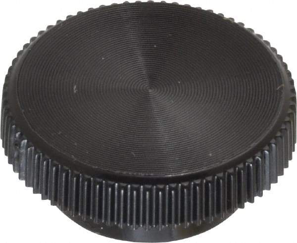Made in USA - Knurled Plastic Thumb Screw - 19mm OAL, 19mm Head Diam x 7.6mm Head Height - Apex Tool & Supply