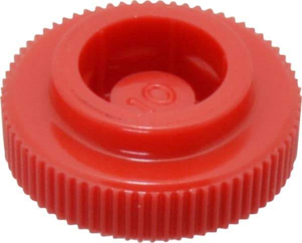 Made in USA - Knurled Plastic Thumb Screw - 5/8" OAL, 5/8" Head Diam x 7/32" Head Height - Apex Tool & Supply