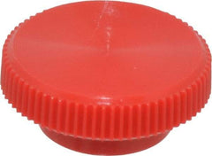 Made in USA - Knurled Plastic Thumb Screw - 3/4" OAL, 3/4" Head Diam x 5/16" Head Height - Apex Tool & Supply