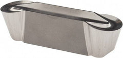 Iscar - 8040GIDA Grade IC20, 8mm Cutting Width Diamond Tipped Grooving Insert - 4mm Max Depth of Cut, Neutral, 0.1575" Corner Radius, Uncoated - Apex Tool & Supply