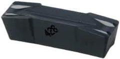 Iscar - 800080GIF Grade IC428, 8mm Cutting Width Carbide Grooving Insert - 4.8mm Max Depth of Cut, Neutral, 0.8mm Corner Radius, Al2O3 Finish - Apex Tool & Supply