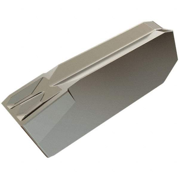 Iscar - 324GIM Grade IC20, 3.2mm Cutting Width Carbide Grooving Insert - Right Hand, 0.22mm Corner Radius, Uncoated - Apex Tool & Supply