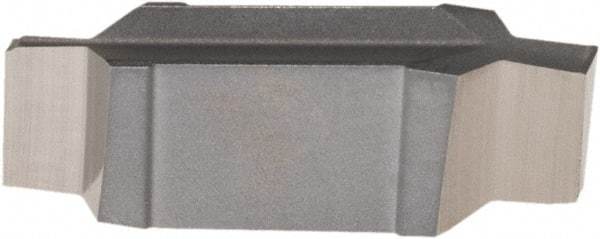 Iscar - 104000GIP Grade IC20, 1.04mm Cutting Width Carbide Grooving Insert - 2mm Max Depth of Cut, Neutral, Uncoated - Apex Tool & Supply